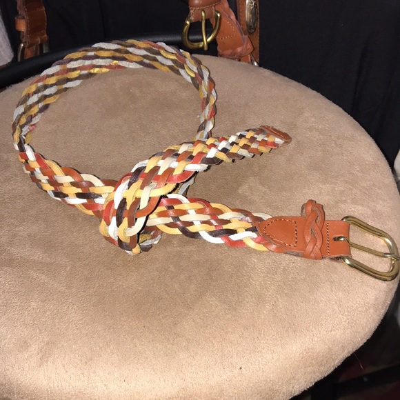 Genuine Leather Multi-Colored Capezio Belt - Size: Small - Picture 3 of 9